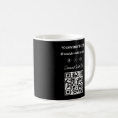 Custom Business Logo Company Personalized Modern Kaffeetasse (VorderseiteRechts)