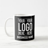 Custom Business Logo Company Personalized Modern Kaffeetasse (Links)