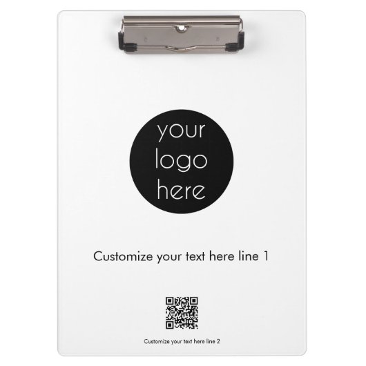 Custom Business Logo Company Promotional Klemmbrett (Vorderseite)