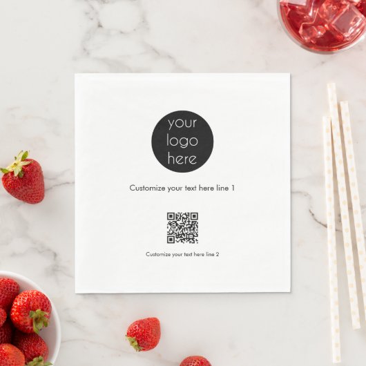 Custom Business Logo Company Promotional Serviette (Beispiel)