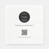Custom Business Logo Company Promotional Serviette (Vorderseite)