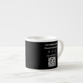 Custom Business Logo Corporate Company Modern Cool Espressotasse (Vorderseite Rechts)