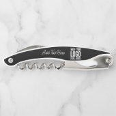 Custom Business Logo Corporate Company Modern Cool Kellnermesser (Rückseite)