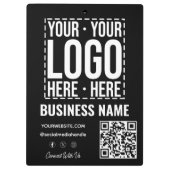 Custom Business Logo Corporate Company Modern Cool Klemmbrett (Rückseite)