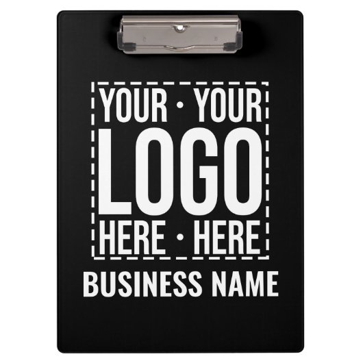 Custom Business Logo Corporate Company Modern Cool Klemmbrett (Vorderseite)