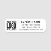 Custom Business Logo Corporate Company Modern Cool Namensschild (Vorderseite)