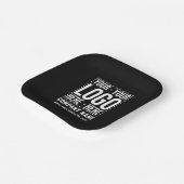 Custom Business Logo Corporate Company Modern Cool Pappteller (Gewinkelt)