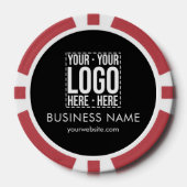 Custom Business Logo Corporate Company Modern Cool Pokerchips (Vorderseite)