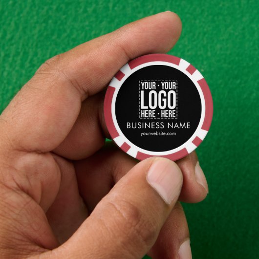 Custom Business Logo Corporate Company Modern Cool Pokerchips (Hand)