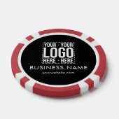 Custom Business Logo Corporate Company Modern Cool Pokerchips (Einzeln)