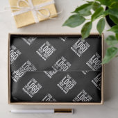 Custom Business Logo Corporate Company Modern Cool Seidenpapier (Geschenk)