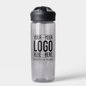 Custom Business Logo Corporate Company Modern Cool Trinkflasche (Vorderseite)