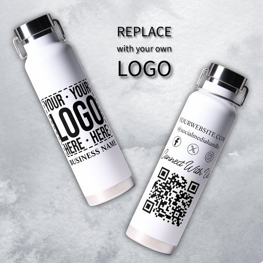 Custom Business Logo Corporate Company Modern Cool Trinkflasche