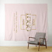 Custom Business Logo Corporate Event Backdrop Wandteppich (Beispiel (Horizontal))