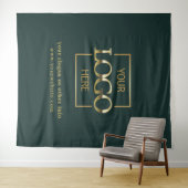 Custom Business Logo Corporate Event Backdrop Wandteppich (Beispiel (Horizontal))