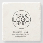 Custom Business Logo Corporate Swag Steinuntersetzer (Vorderseite)