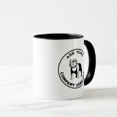 Custom Business Logo Elegant Minimalist Tasse (VorderseiteRechts)