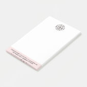 Custom Business Logo Elegant Simple Professional Post-it Klebezettel (angewinkelt)