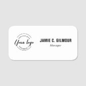 Custom Business logo Employee Magnetic Namensschild (Vorderseite)