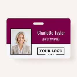 Custom Business Logo Employee Photo Ausweis