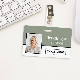 Custom Business Logo Employee Photo Ausweis