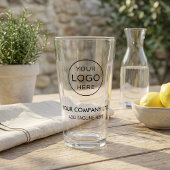 Custom Business Logo Glas