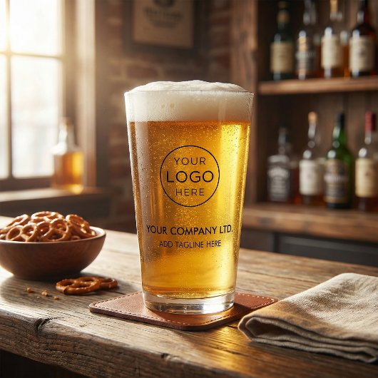 Custom Business Logo Glas