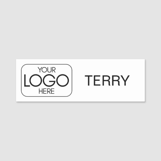 Custom Business Logo Magnetic Namensschild (Vorderseite)