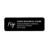 Custom Business Logo | Modern Black Company Return (Vorne)