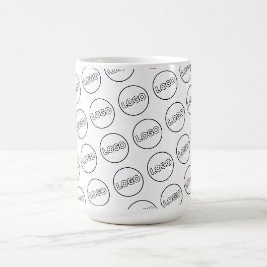 Custom Business Logo Modern Branded Coffee Kaffeetasse (Mittel)