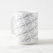 Custom Business Logo Modern Branded Coffee Kaffeetasse (Vorderseite Links)