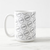Custom Business Logo Modern Branded Coffee Kaffeetasse (Links)