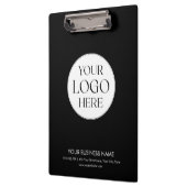 Custom Business Logo Modern Minimalist Promotional Klemmbrett (Links)