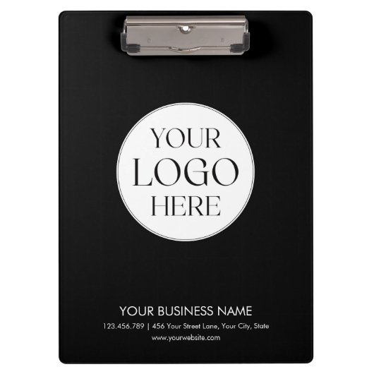 Custom Business Logo Modern Minimalist Promotional Klemmbrett (Vorderseite)