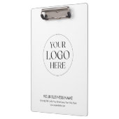 Custom Business Logo Modern Minimalist Promotional Klemmbrett (Links)