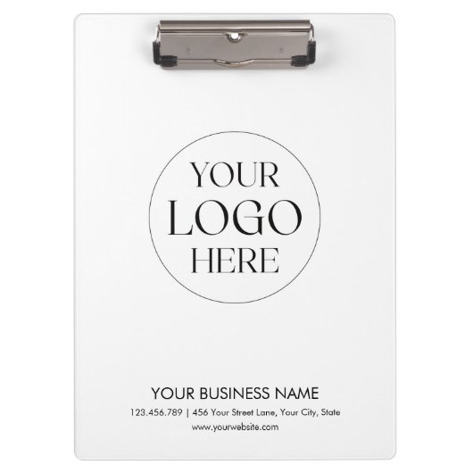 Custom Business Logo Modern Minimalist Promotional Klemmbrett (Vorderseite)