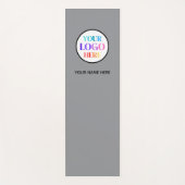 Custom Business Logo Name Gray Yogamatte (Vorderseite)