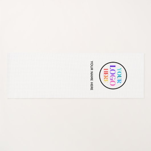 Custom Business Logo Name Yogamatte (Vorderseite (Horizontal))