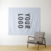 Custom Business Logo Photo Backdrop  Wandteppich (Beispiel (Horizontal))