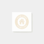 Custom Business Logo Post-it Klebezettel (Vorderseite)