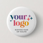 Custom Business Logo Promo Button (Vorderseite)