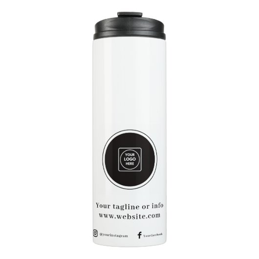 Custom Business Logo Promotional Branding Design Thermosbecher (Vorderseite)