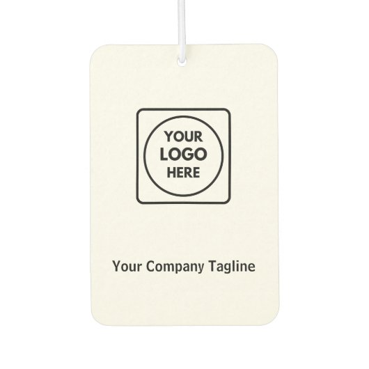 Custom Business Logo QR Air Freshener Autolufterfrischer (Vorderseite)