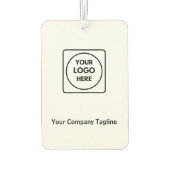 Custom Business Logo QR Air Freshener Autolufterfrischer (Rückseite)