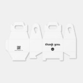 Custom Business Logo QR Code Website Vielen Dank Geschenkschachtel (Ungefaltet)