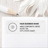 Custom Business Logo  Return Address Label (Insitu)