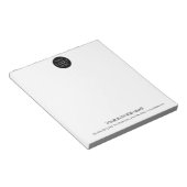 Custom Business Logo Simple Minimalist Promotional Notizblock (angewinkelt)