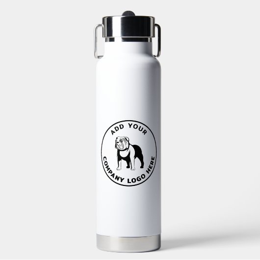 Custom Business Logo Simple Staff Trinkflasche (Vorderseite)