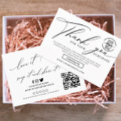 Custom Business Logo Social Media Vielen Dank Begleitkarte