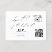 Custom Business Logo Social Media Vielen Dank Telefonnummerkarte (Rückseite)